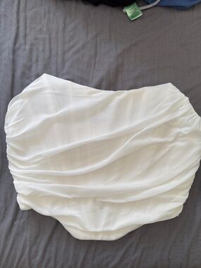 Amazon White Strapless Corset Top